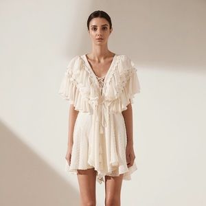 STELLA RUFFLE DRAWSTRING MINI DRESS

NWOT